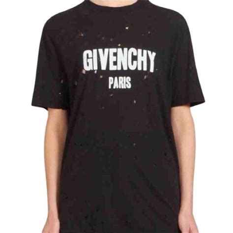 givenchy double sleeve|givenchy t shirt with holes.